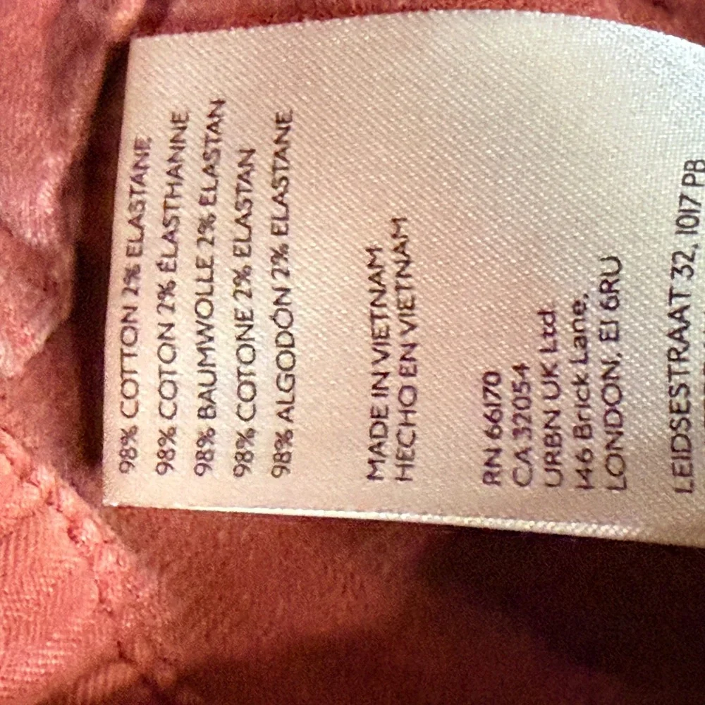 Free People Rust Orange Corduroy Cargo Tapered Pants High Rise Womens Size S